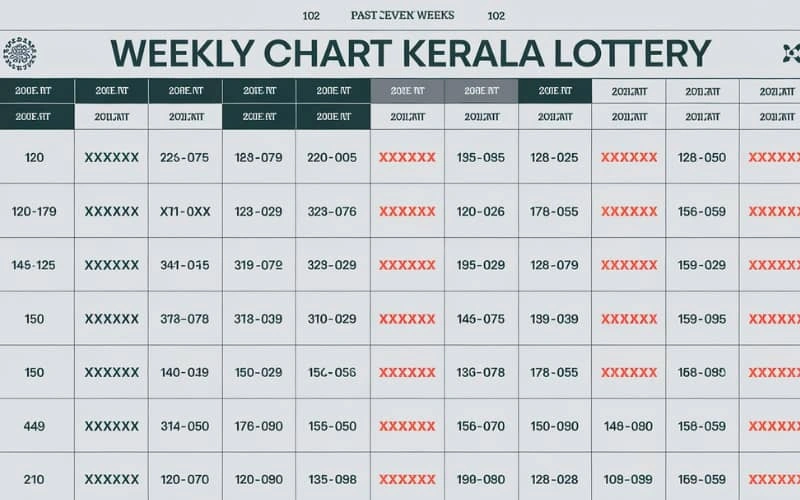 weekly chart kerala lottery